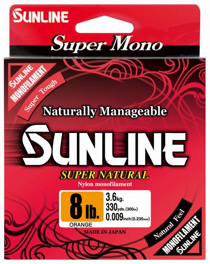 Sunline Super Natural Clear Monofilament Fishing Line 330 Yard Spool