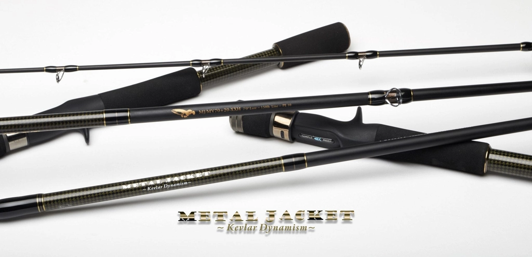 Temple Reef Metal Jacket 2pc Baitcasting Rods